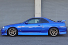 2000 Nissan SKYLINE COUPE ER34 GT-T BAYSIDE BLUE TV2, HKS Muffler, BLITZ Intercooler