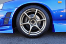 2000 Nissan SKYLINE COUPE ER34 GT-T BAYSIDE BLUE TV2, HKS Muffler, BLITZ Intercooler