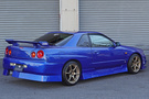 2000 Nissan SKYLINE COUPE ER34 GT-T BAYSIDE BLUE TV2, HKS Muffler, BLITZ Intercooler