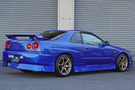 2000 Nissan SKYLINE COUPE ER34 GT-T BAYSIDE BLUE TV2, HKS Muffler, BLITZ Intercooler