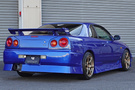 2000 Nissan SKYLINE COUPE ER34 GT-T BAYSIDE BLUE TV2, HKS Muffler, BLITZ Intercooler