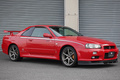 1999 Nissan SKYLINE GT-R BNR34 R34 Skyline GT-R, Factory Active Red -AR2-, NISMO Style Decals, Fujitsubo Muffler