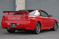 1999 Nissan SKYLINE GT-R BNR34 R34 Skyline GT-R, Factory Active Red -AR2-, NISMO Style Decals, Fujitsubo Muffler