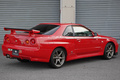 1999 Nissan SKYLINE GT-R BNR34 R34 Skyline GT-R, Factory Active Red -AR2-, NISMO Style Decals, Fujitsubo Muffler