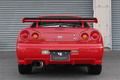 1999 Nissan SKYLINE BNR34 R34 Skyline GT-R, Factory Active Red -AR2-, NISMO Style Decals, Fujitsubo Muffler