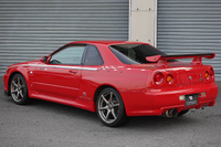 1999 Nissan SKYLINE BNR34 R34 Skyline GT-R, Factory Active Red -AR2-, NISMO Style Decals, Fujitsubo Muffler