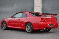 1999 Nissan SKYLINE BNR34 R34 Skyline GT-R, Factory Active Red -AR2-, NISMO Style Decals, Fujitsubo Muffler