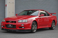 1999 Nissan SKYLINE GT-R BNR34 R34 Skyline GT-R, Factory Active Red -AR2-, NISMO Style Decals, Fujitsubo Muffler