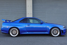 1999 Nissan SKYLINE GT-R BNR34 GTR V SPEC, TV2 Bayside Blue, BBS 19 Inch Wheels