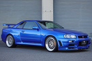 1999 Nissan SKYLINE GT-R BNR34 GTR V SPEC, TV2 Bayside Blue, BBS 19 Inch Wheels