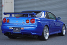 1999 Nissan SKYLINE GT-R BNR34 GTR V SPEC, TV2 Bayside Blue, BBS 19 Inch Wheels