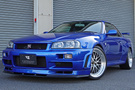 1999 Nissan SKYLINE GT-R BNR34 GTR V SPEC, TV2 Bayside Blue, BBS 19 Inch Wheels