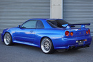 1999 Nissan SKYLINE GT-R BNR34 GTR V SPEC, TV2 Bayside Blue, BBS 19 Inch Wheels