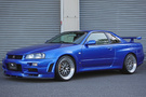 1999 Nissan SKYLINE GT-R BNR34 GTR V SPEC, TV2 Bayside Blue, BBS 19 Inch Wheels