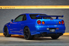 1999 Nissan SKYLINE GT-R BNR34 R34 Skyline GT-R V-SPEC, LOW KM's, TV2 Bayside Blue, NISMO LMGT4 18 Inch Wheels