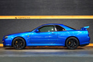 1999 Nissan SKYLINE GT-R BNR34 R34 Skyline GT-R V-SPEC, LOW KM's, TV2 Bayside Blue, NISMO LMGT4 18 Inch Wheels