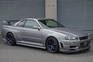 2000 Nissan SKYLINE GT-R BNR34 R34 GT-R, Nismo Z-tune Bumper, Nissan OEM Rear Carbon Diffuser, Endless Big Brake Kit