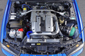 2000 Nissan SKYLINE COUPE ER34 25GT-T TV2 Bayside Blue, Volk Racing TE37 Saga Wheels , Endless Monoblock Brake Calipers