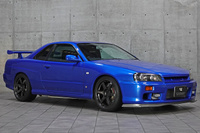 2000 Nissan SKYLINE COUPE ER34 25GT-T TV2 Bayside Blue, Volk Racing TE37 Saga Wheels , Endless Monoblock Brake Calipers