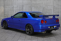2000 Nissan SKYLINE COUPE ER34 25GT-T TV2 Bayside Blue, Volk Racing TE37 Saga Wheels , Endless Monoblock Brake Calipers