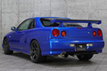 2000 Nissan SKYLINE COUPE ER34 25GT-T TV2 Bayside Blue, Volk Racing TE37 Saga Wheels , Endless Monoblock Brake Calipers