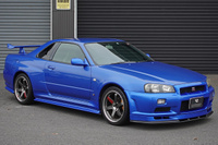 2000 Nissan SKYLINE GT-R BNR34 R34 GT-R, NISMO Aero, RAYS TE37SL Alloy Wheels, HKS Super Turbo Muffler