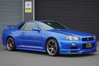 2000 Nissan SKYLINE GT-R BNR34 R34 GT-R, NISMO Aero, RAYS TE37SL Alloy Wheels, HKS Super Turbo Muffler