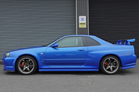 2000 Nissan SKYLINE GT-R BNR34 R34 GT-R, NISMO Aero, RAYS TE37SL Alloy Wheels, HKS Super Turbo Muffler