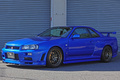 1999 Nissan SKYLINE GT-R BNR34 R34 GT-R, NISMO Aero, RAYS SE37 Alloy Wheels, ATTKD Bikyo Muffler