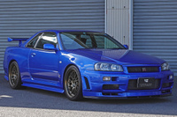 1999 Nissan SKYLINE GT-R BNR34 R34 GT-R, NISMO Aero, RAYS SE37 Alloy Wheels, ATTKD Bikyo Muffler