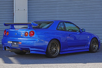 1999 Nissan SKYLINE GT-R BNR34 R34 GT-R, NISMO Aero, RAYS SE37 Alloy Wheels, ATTKD Bikyo Muffler