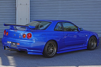 1999 Nissan SKYLINE GT-R BNR34 R34 GT-R, NISMO Aero, RAYS SE37 Alloy Wheels, ATTKD Bikyo Muffler