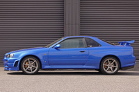 2000 Nissan SKYLINE GT-R BNR34 R34 Skyline GT-R V-Spec II, TV2 Bayside Blue, Nismo Front Bumper