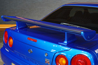 1999 Nissan SKYLINE GT-R BNR34 R34 Skyline GT-R V-Spec, TV2 Bayside Blue, Nismo S-Tune Front Bumper, Enkei 18 Inch Wheels