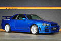 1999 Nissan SKYLINE GT-R BNR34 R34 Skyline GT-R V-Spec, TV2 Bayside Blue, Nismo S-Tune Front Bumper, Enkei 18 Inch Wheels