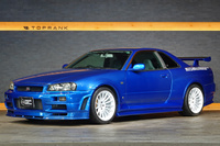 1999 Nissan SKYLINE GT-R BNR34 R34 Skyline GT-R V-Spec, TV2 Bayside Blue, Nismo S-Tune Front Bumper, Enkei 18 Inch Wheels