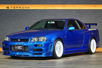 1999 Nissan SKYLINE GT-R BNR34 R34 Skyline GT-R V-Spec, TV2 Bayside Blue, Nismo S-Tune Front Bumper, Enkei 18 Inch Wheels