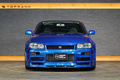 1999 Nissan SKYLINE GT-R BNR34 R34 Skyline GT-R V-Spec, TV2 Bayside Blue, Nismo S-Tune Front Bumper, Enkei 18 Inch Wheels