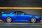 1999 Nissan SKYLINE GT-R BNR34 R34 Skyline GT-R V-Spec, TV2 Bayside Blue, Nismo S-Tune Front Bumper, Enkei 18 Inch Wheels