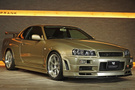 2001 Nissan SKYLINE GT-R BNR34 R34 GT-R M-Spec, Factory Silica Brass (EYO) , Mines Titanium Muffler, Impul ECU