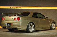 2001 Nissan SKYLINE GT-R BNR34 R34 GT-R M-Spec, Factory Silica Brass (EYO) , Mines Titanium Muffler, Impul ECU