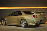 2001 Nissan SKYLINE GT-R BNR34 R34 GT-R M-Spec, Factory Silica Brass (EYO) , Mines Titanium Muffler, Impul ECU