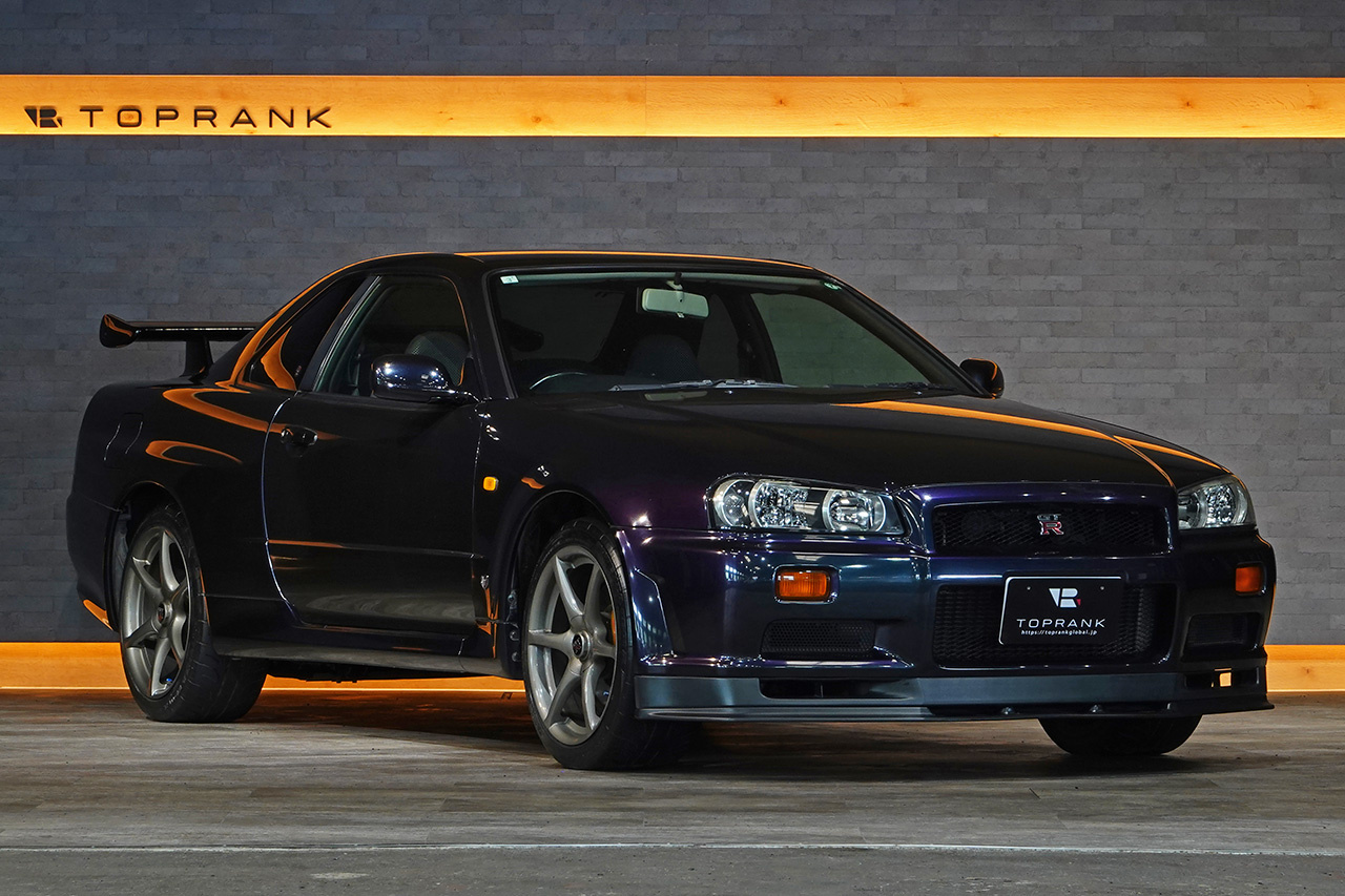 1999 Nissan SKYLINE GT-R BNR34 R34 Skyline GTR V-spec, Midnight Purple , Limited to 300 Units, Fujitsubo Muffler