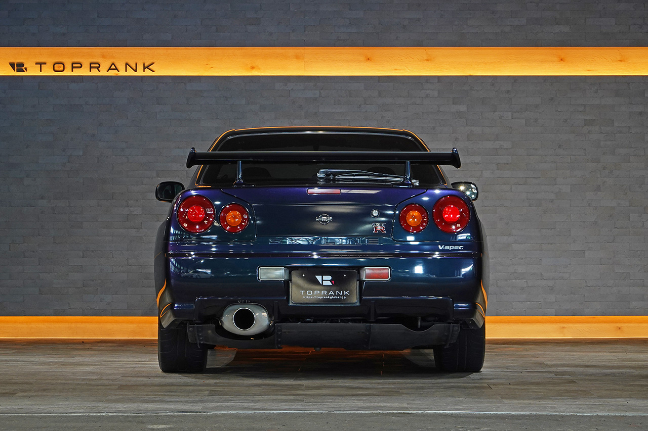 1999 Nissan SKYLINE GT-R BNR34 R34 Skyline GTR V-spec, Midnight Purple , Limited to 300 Units, Fujitsubo Muffler