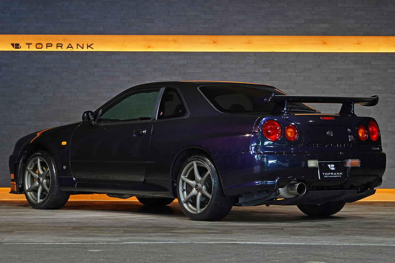 1999 Nissan SKYLINE GT-R BNR34 R34 Skyline GTR V-spec, Midnight Purple , Limited to 300 Units, Fujitsubo Muffler