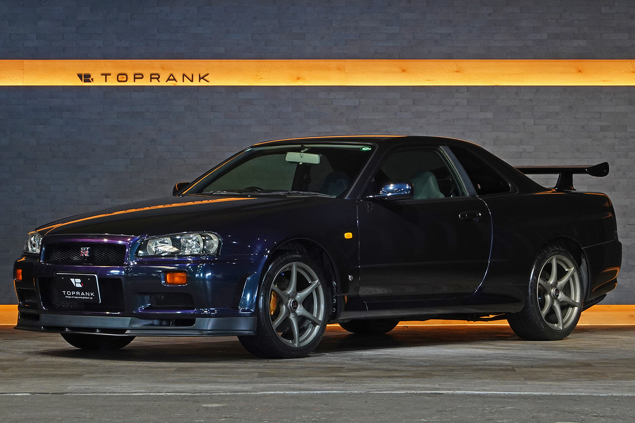 1999 Nissan SKYLINE GT-R BNR34 R34 Skyline GTR V-spec, Midnight Purple , Limited to 300 Units, Fujitsubo Muffler