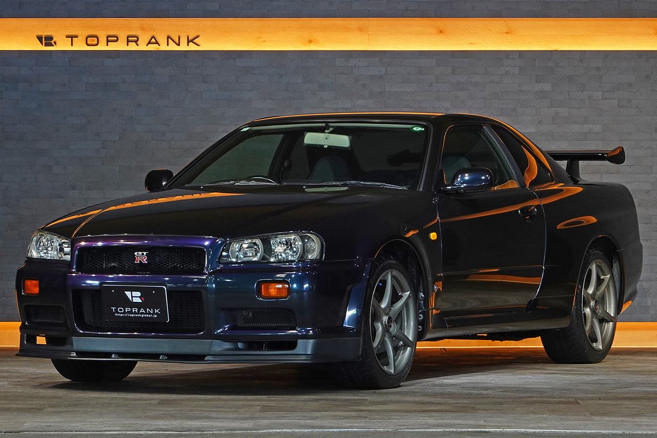 1999 Nissan SKYLINE GT-R BNR34 R34 Skyline GTR V-spec, Midnight Purple , Limited to 300 Units, Fujitsubo Muffler