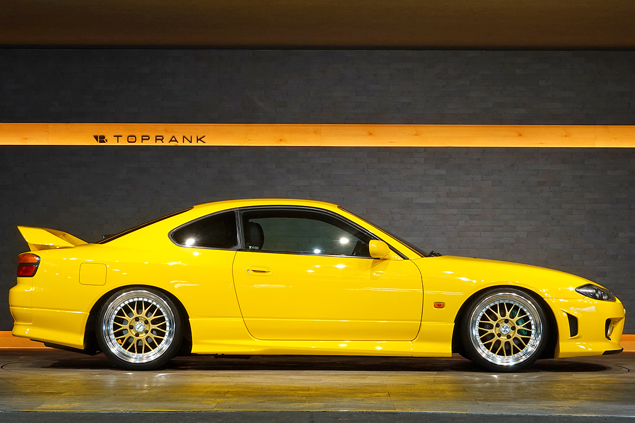 2002 Nissan SILVIA S15 Silvia Spec-R, Lightning Yellow Full Resprey, Work Meister M1 18In Wheels