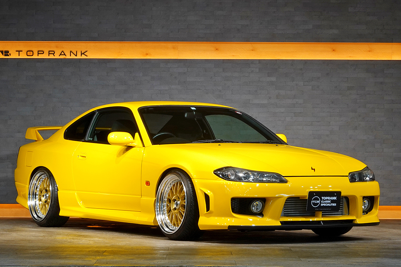 2002 Nissan SILVIA S15 Silvia Spec-R, Lightning Yellow Full Resprey, Work Meister M1 18In Wheels