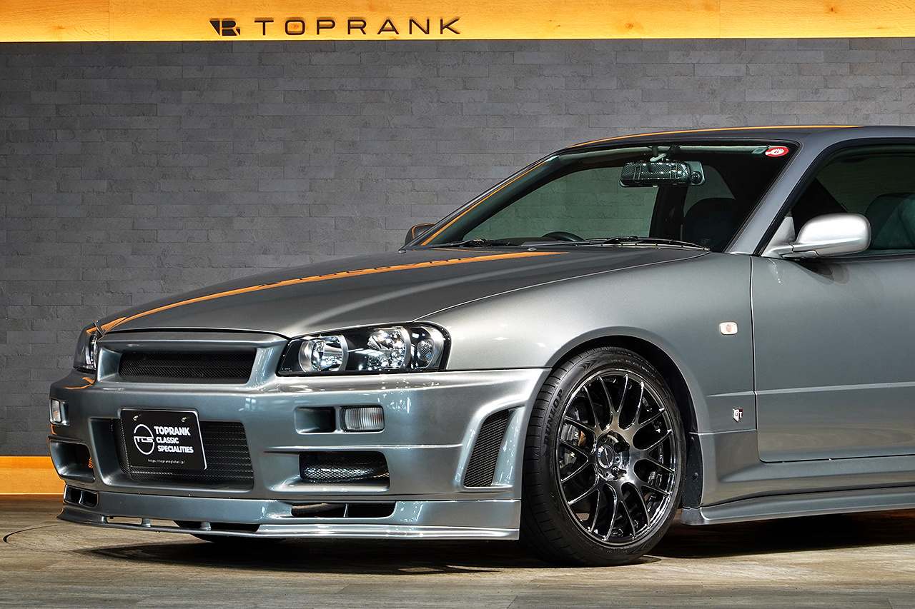 2001 Nissan SKYLINE COUPE ER34 Skyline 25 GT Turbo, Work Wheels, BLITZ Intercooler, NISMO GT-R Style Aero